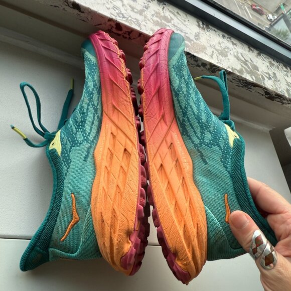 Hoka One One Speedgoat 5 in Deep Lake Ceramic Trail Running Hiking 5.5 - Picture 10 of 13